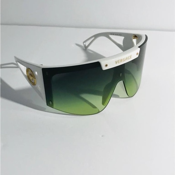 New Versace Clear Shield Ladies Sunglasses VE4393 401/1W 46 - Picture 7 of 16